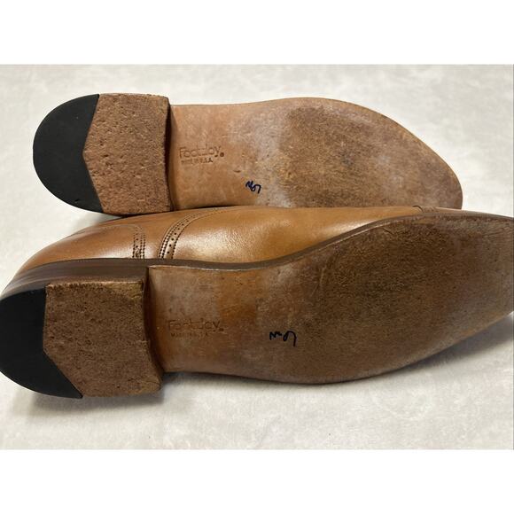 Footjoy Men’s Shoes Size 11.5 B Brown Cap Toe Wingtip Leather Dress Shoes Lace - Picture 7 of 9
